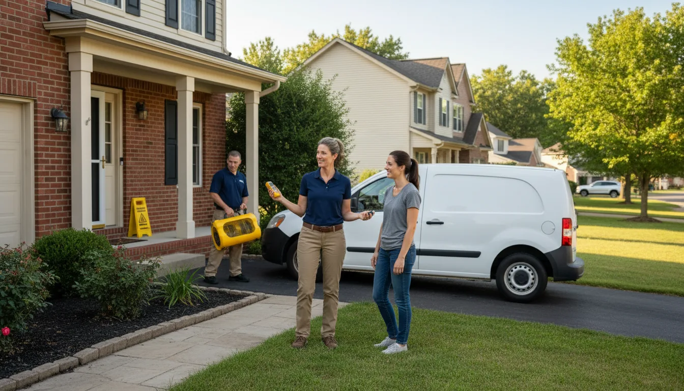 Residential water damage restoration in Steens, MS